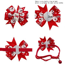 Load image into Gallery viewer, Christmas Dog Collar Bows
