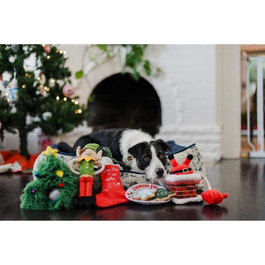 Clumsy Claus Christmas Dog Toy