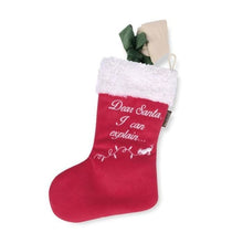 Load image into Gallery viewer, Merry Woofmas Good Dog Stocking Dog Toy
